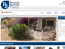 Tablet Screenshot of pennickblackwellproperty.com